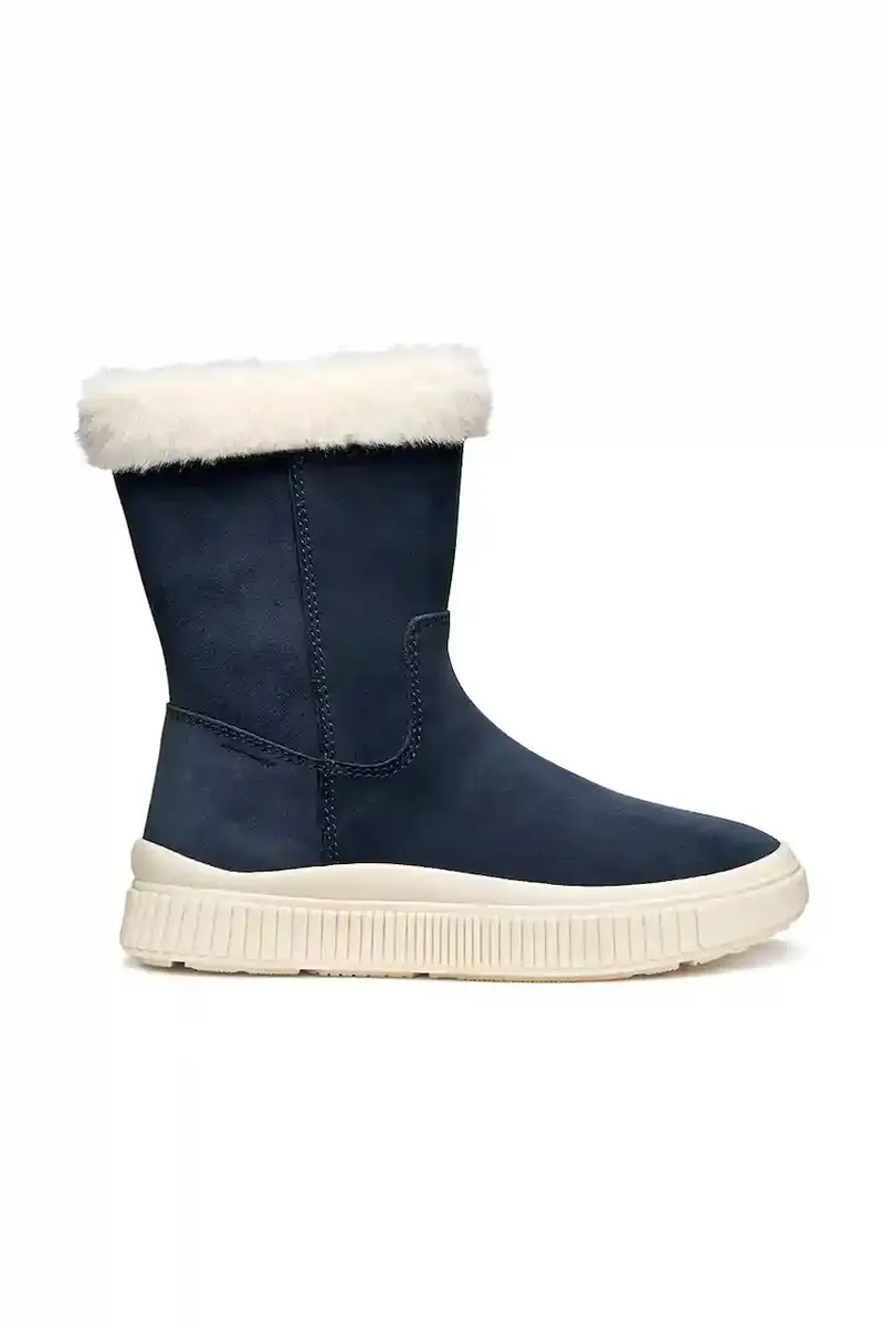 stivali invernali in nubuck per bambini LAQUINNY colore blu navy J56NFB.00022 miniatura 2