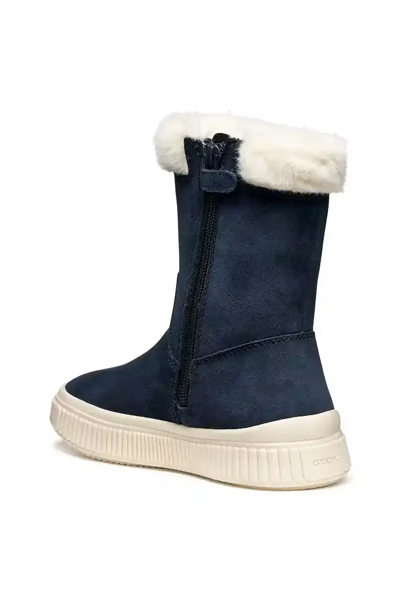 stivali invernali in nubuck per bambini LAQUINNY colore blu navy J56NFB.00022 miniatura 4
