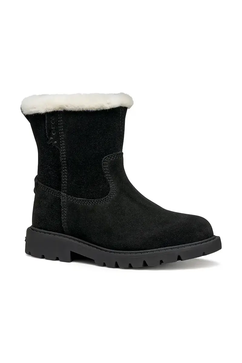 stivali invernali in nubuck per bambini SHAYLAX colore nero J46EYA.00022