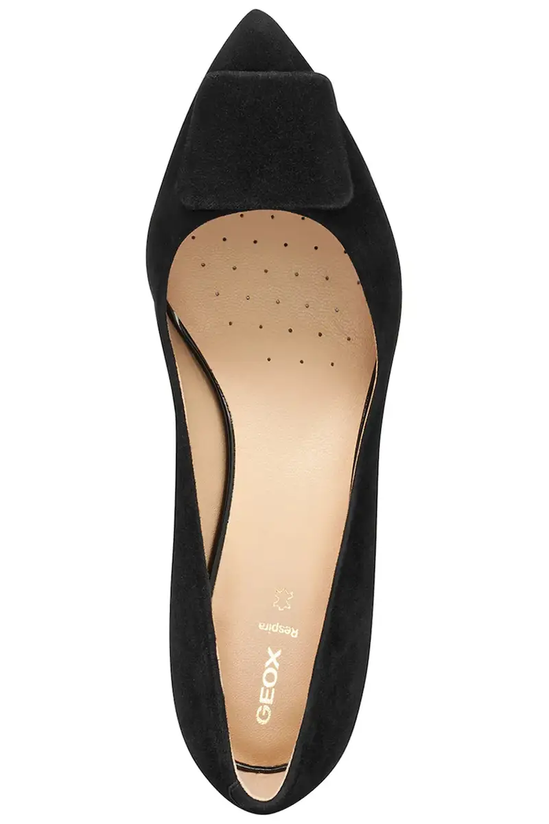 tacchi in pelle scamosciata D KLEOPY colore nero D56YBC 00021 C9999 miniatura 5