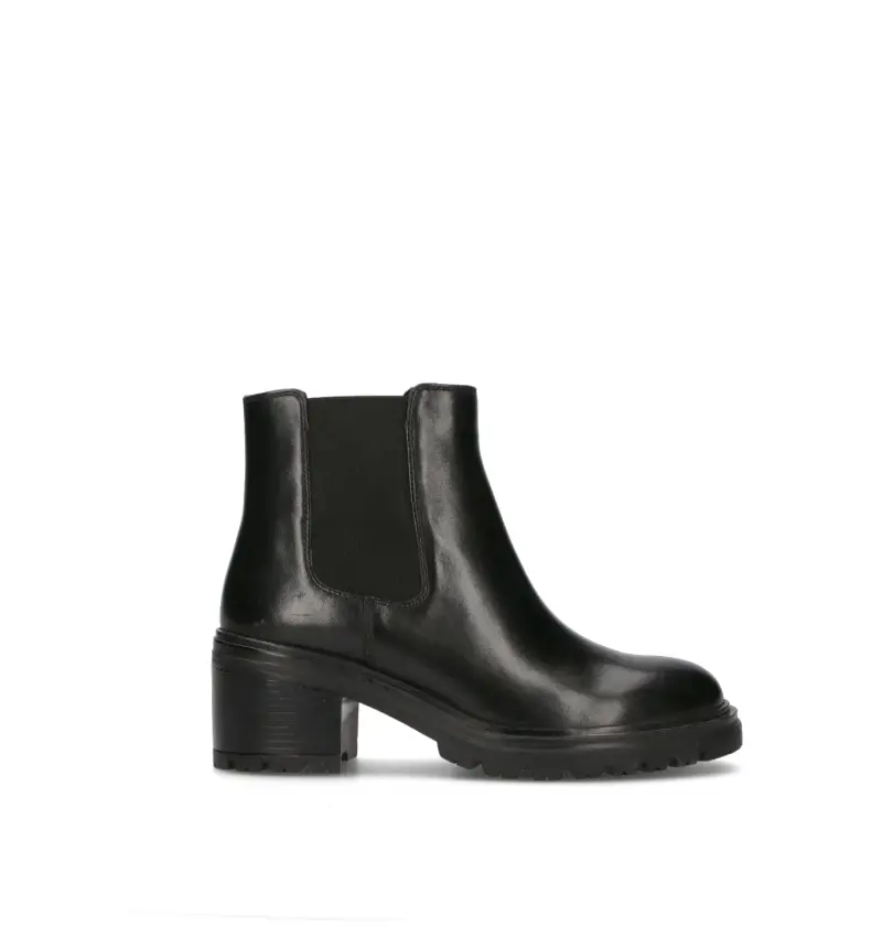 Tronchetto donna nero in pelle Vario