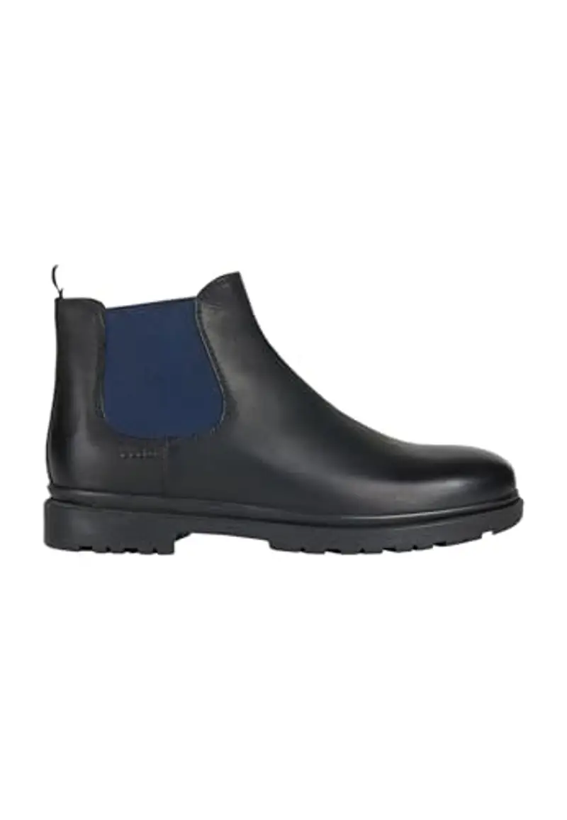 Geox U Andalo A, Stivali Uomo, Nero Blu Black Navy, 41 EU