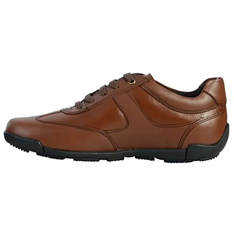 Geox U Edgware A, Sneakers Uomo, Marrone Cognac, 40 EU