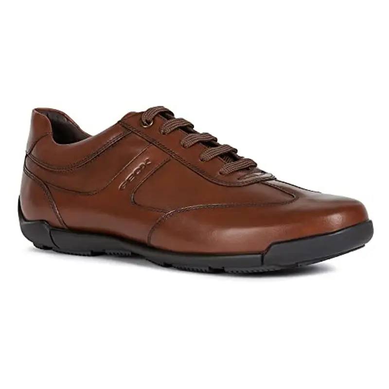 Geox U Edgware A, Sneakers Uomo, Marrone Cognac, 40 EU miniatura 2