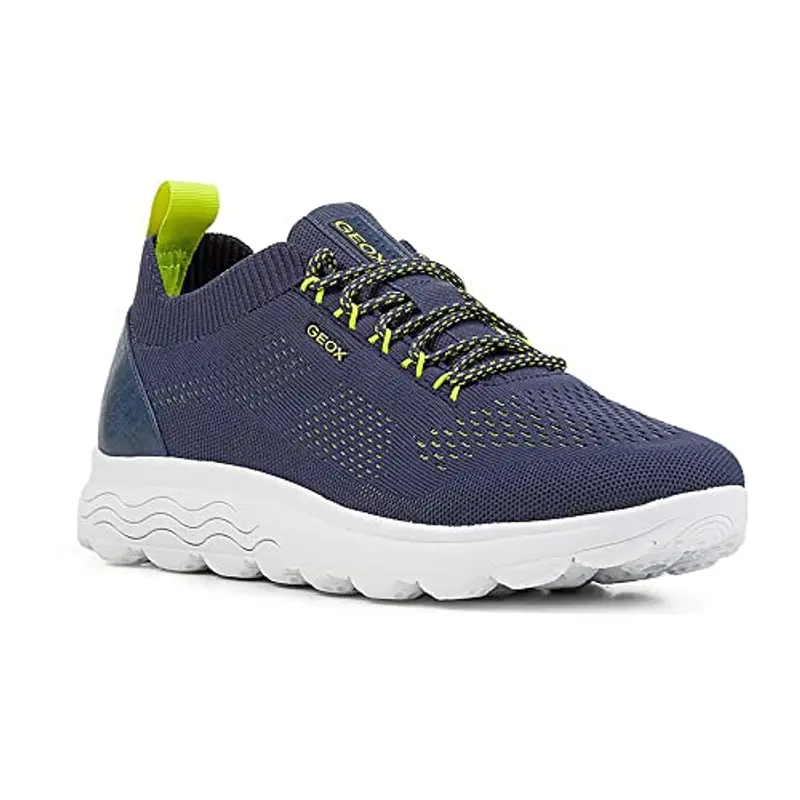 Geox U Spherica A, Sneaker Uomo, Blu Dk Royal Fluo Green, 40 EU miniatura 2