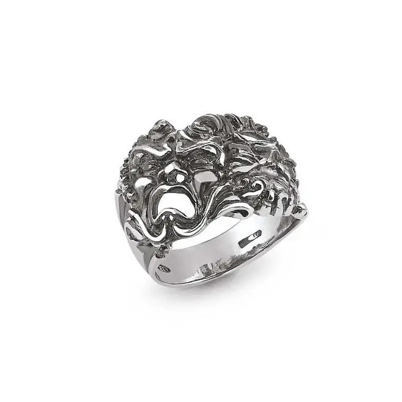 Anello A Fascia Con Maschera - Gs 34059 - Gerardo Sacco