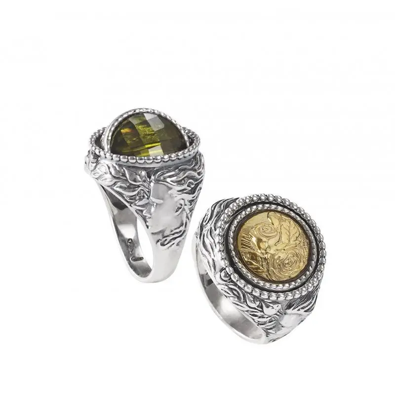 Anello Arg 925/000 E Cristallo Sfaccettato Mese Maggio - Gerardo Sacco