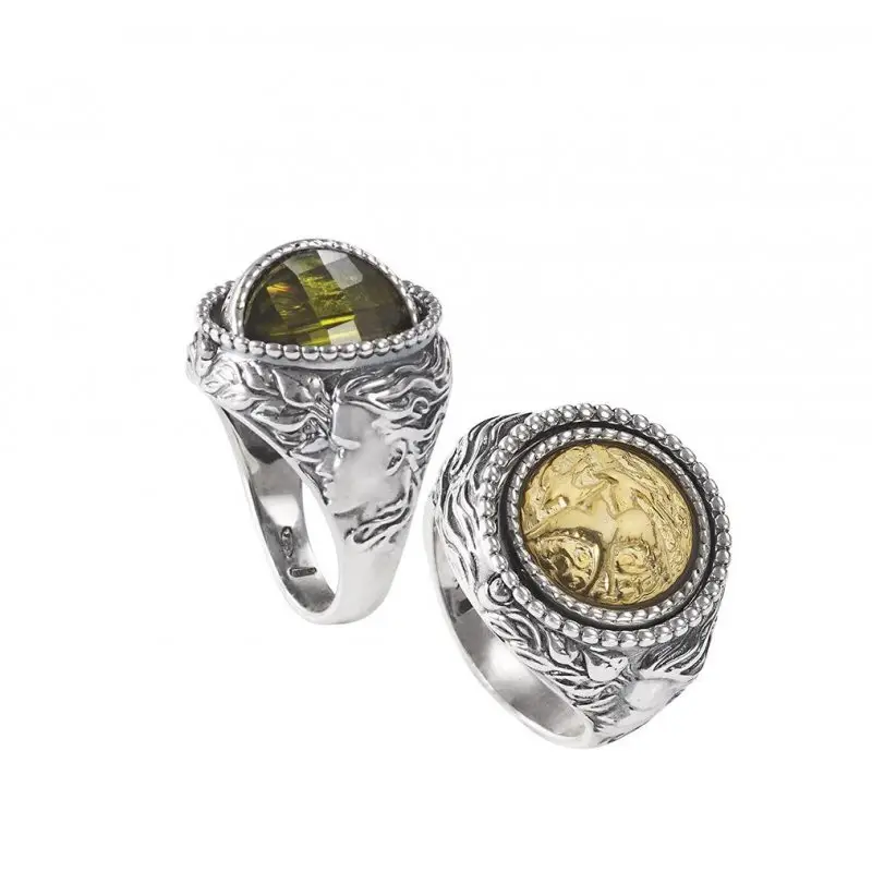 Anello Arg 925/000 E Cristallo Sfaccettato Mese Marzo - Gerardo Sacco