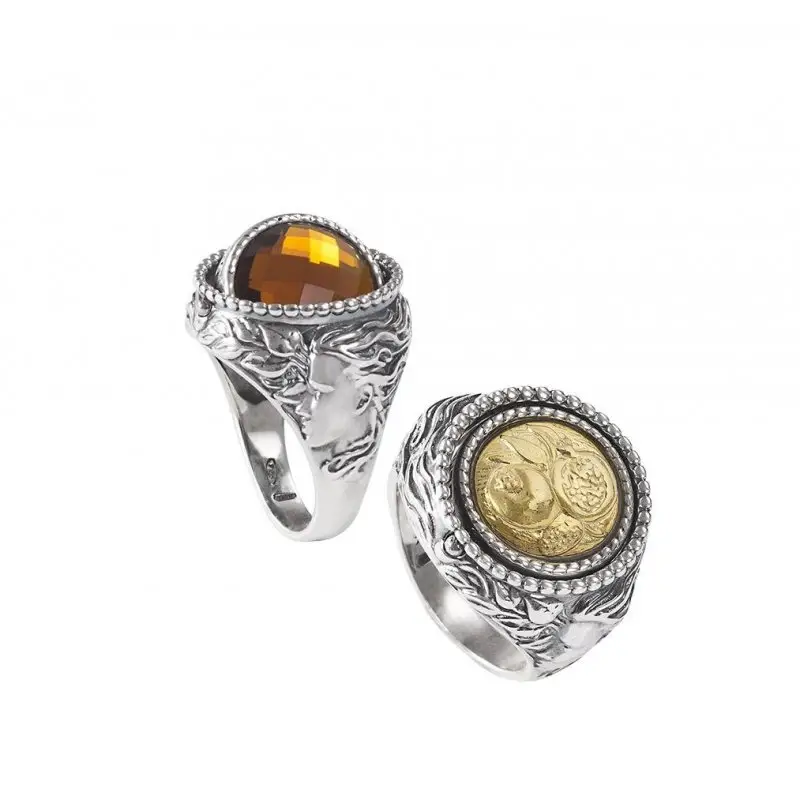 Anello Arg 925/000 E Cristallo Sfaccettato Mese Novembre - Gerardo Sacco