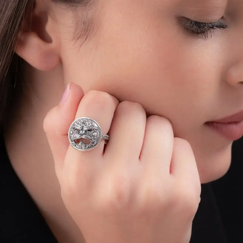 Anello Con Maschera Dell Arcimboldo - Gerardo Sacco miniatura 2