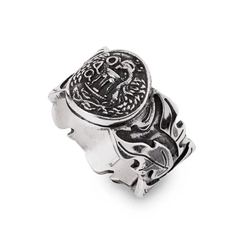 Anello Fascione Con Motivo Rinascita - Gerardo Sacco