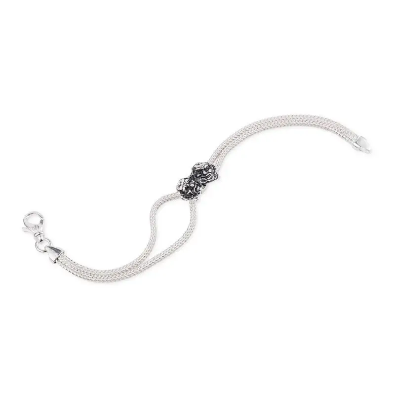 Bracciale Argento 925/000 Con Maschere - Gerardo Sacco