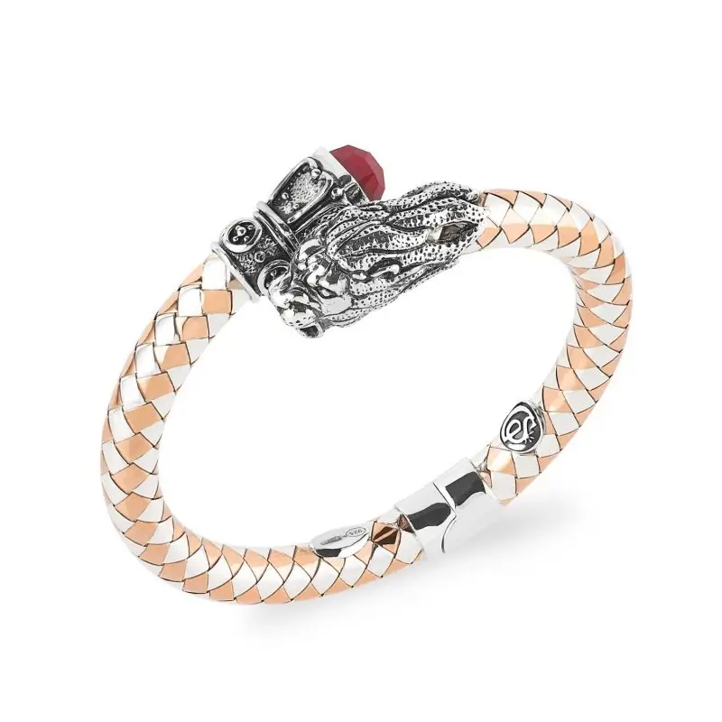 Bracciale Argento Tit 925/000 Rame Leone Zodiaco - Gerardo Sacco