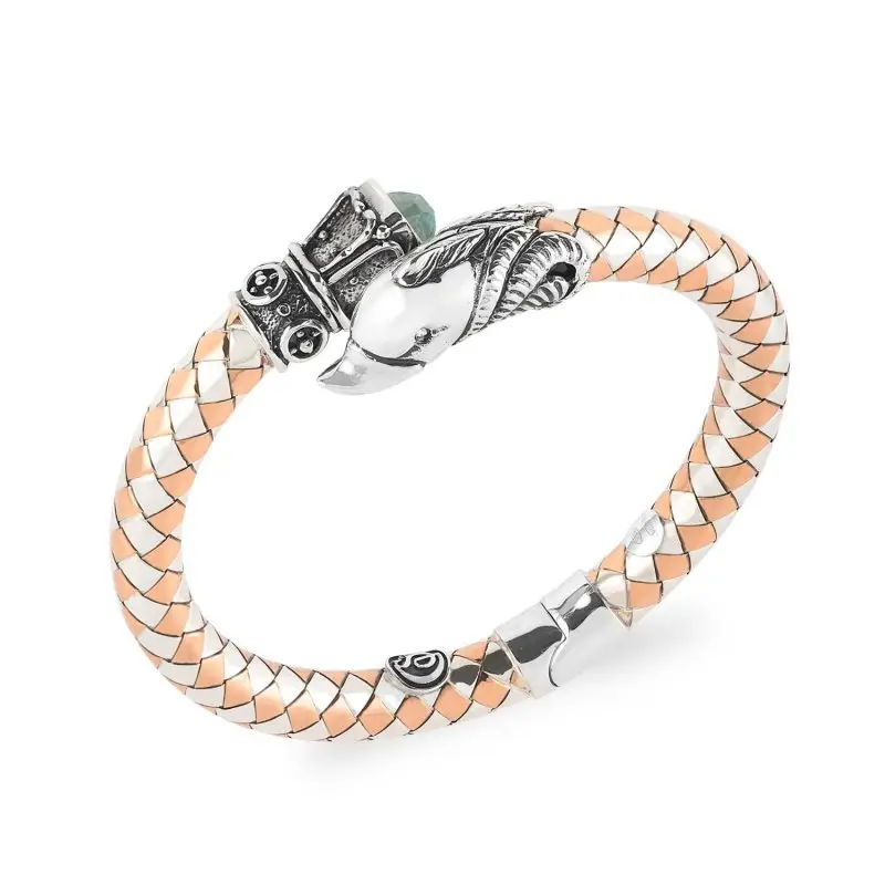 Bracciale Argento Tit 925/000 Rame Pesci Zodiaco - Gerardo Sacco