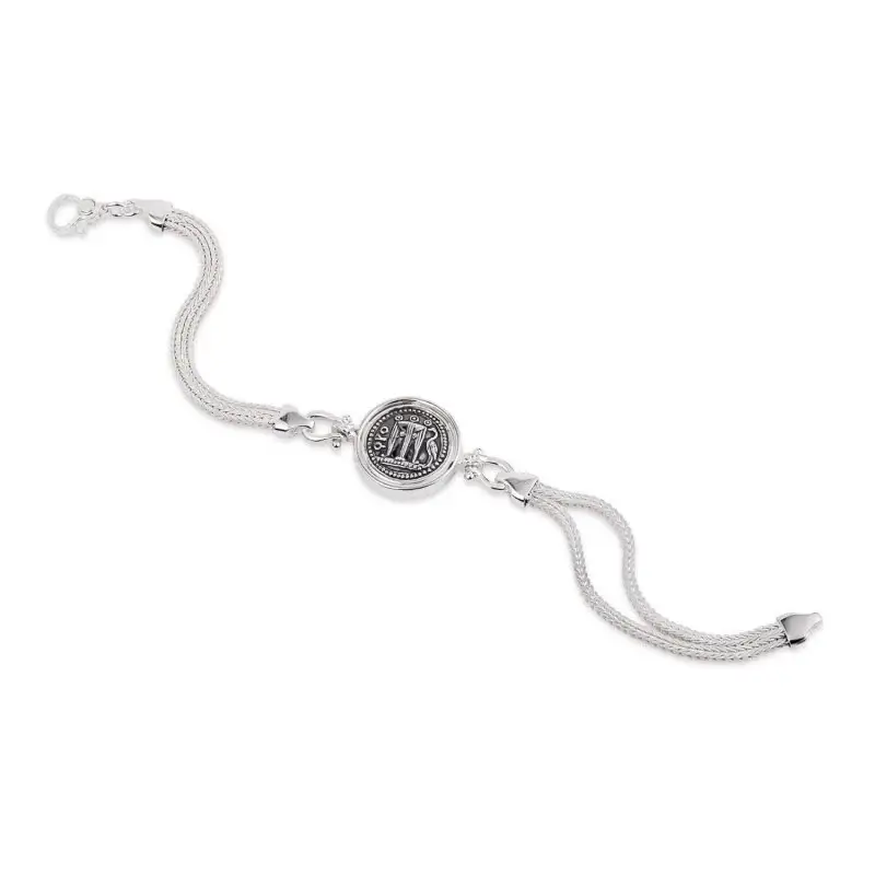 Bracciale In Argento 925 Con Moneta - Gerardo Sacco