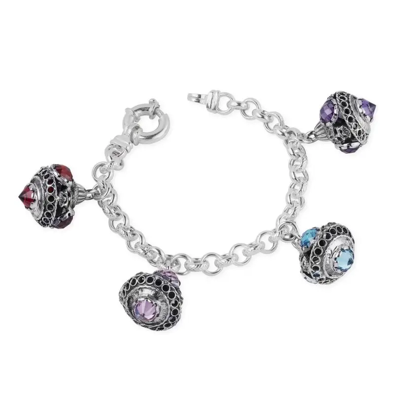 Bracciale Trottola Argento 925 Zirconia - Gerardo Sacco