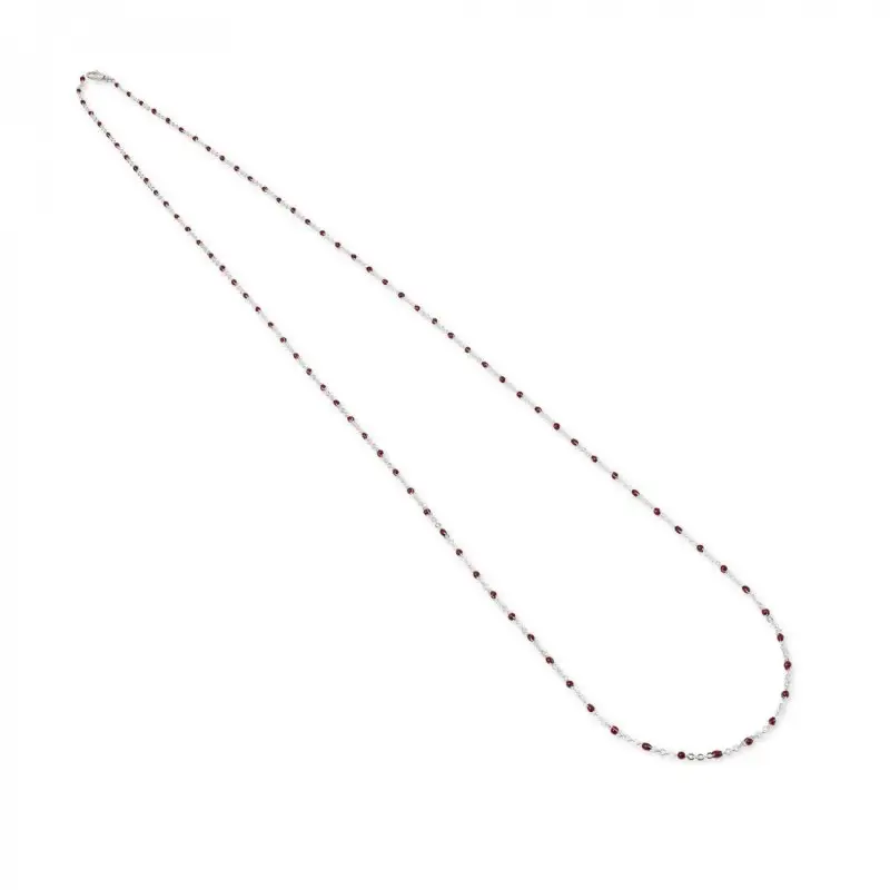 Catena Gerardo Sacco In Argento E Smalto - Gs 29001Ro