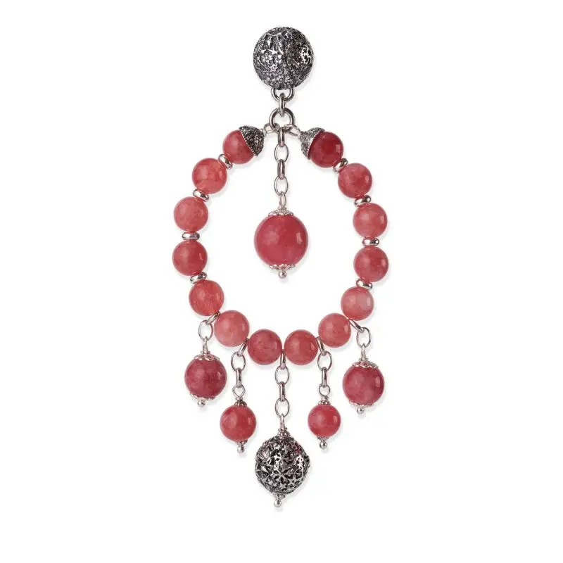 Ciondolo Con Pietre E Sinacoli - GS 28018ROS