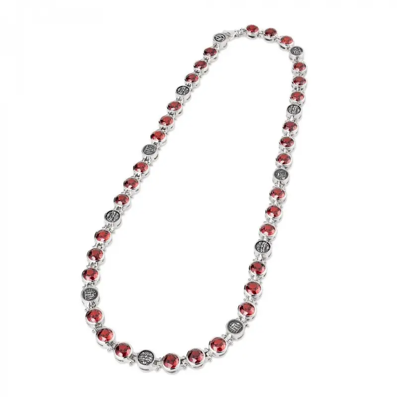 Collana Arg 925/0000 Con Monete Maschere E Cubik Zirconia - Gerardo Sacco