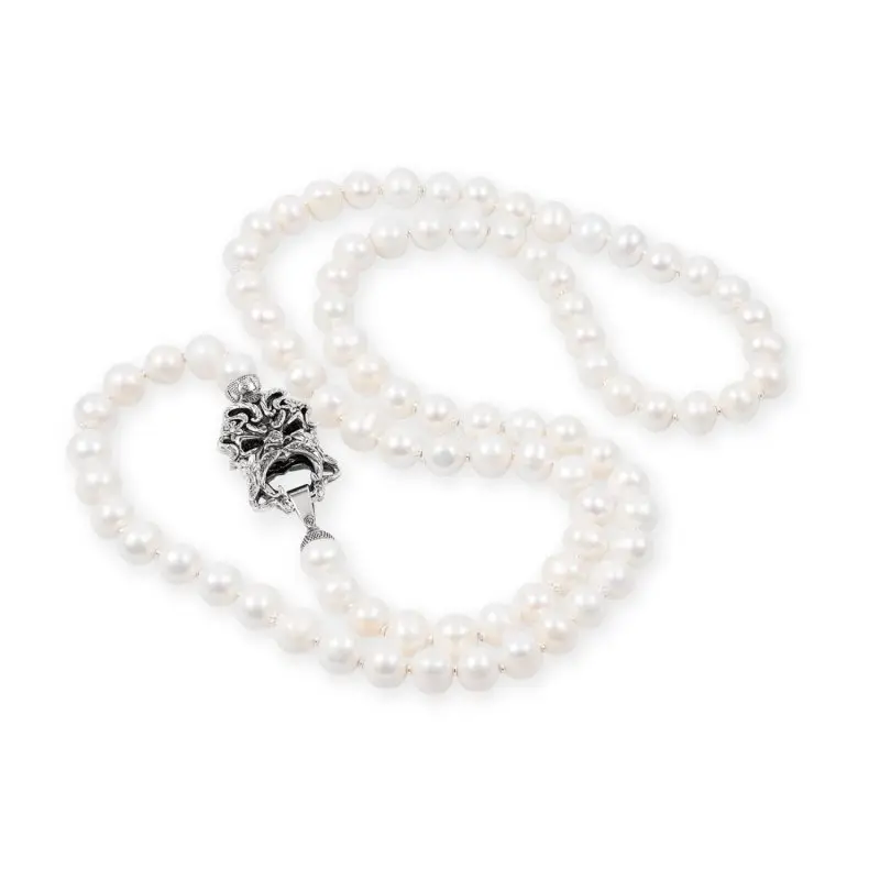 Collana Perle Con Maschera - Gs 27575B - Gerardo Sacco