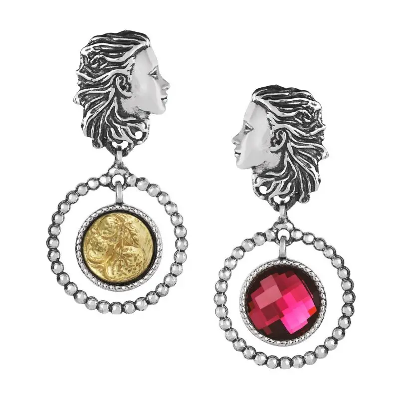 Orecchini Ag 925/000E Cristallo Sfacc Gennaio - Gerardo Sacco