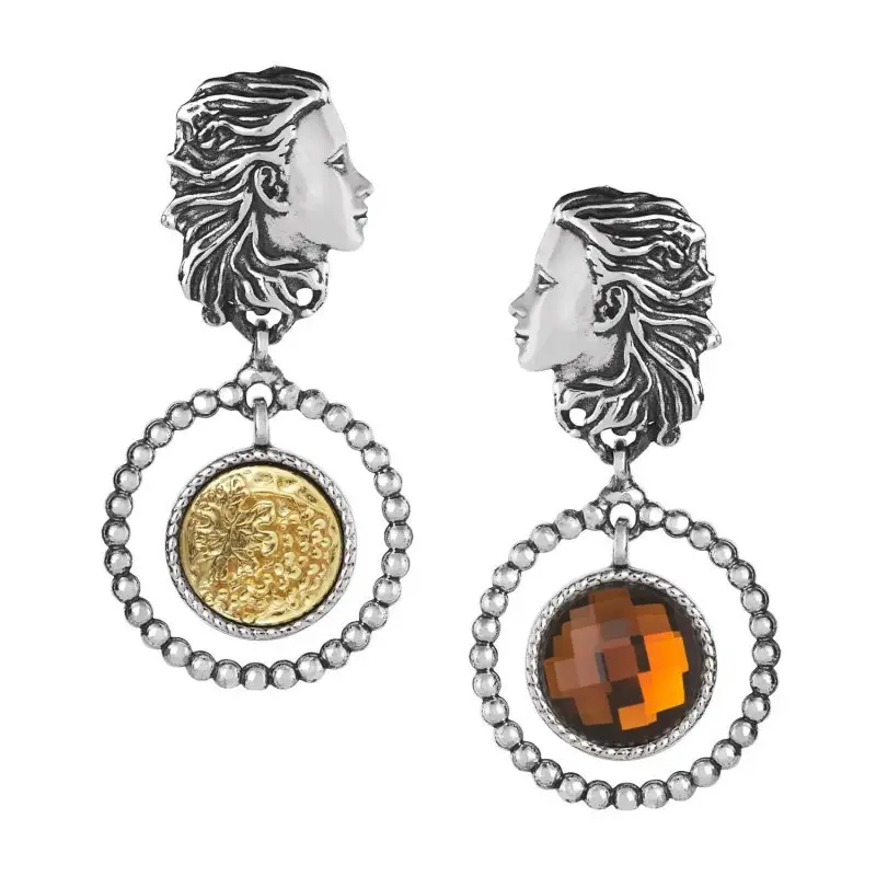 Orecchini Arg 925/000 E Cristallo Sfaccettato Settembre - Gerardo Sacco