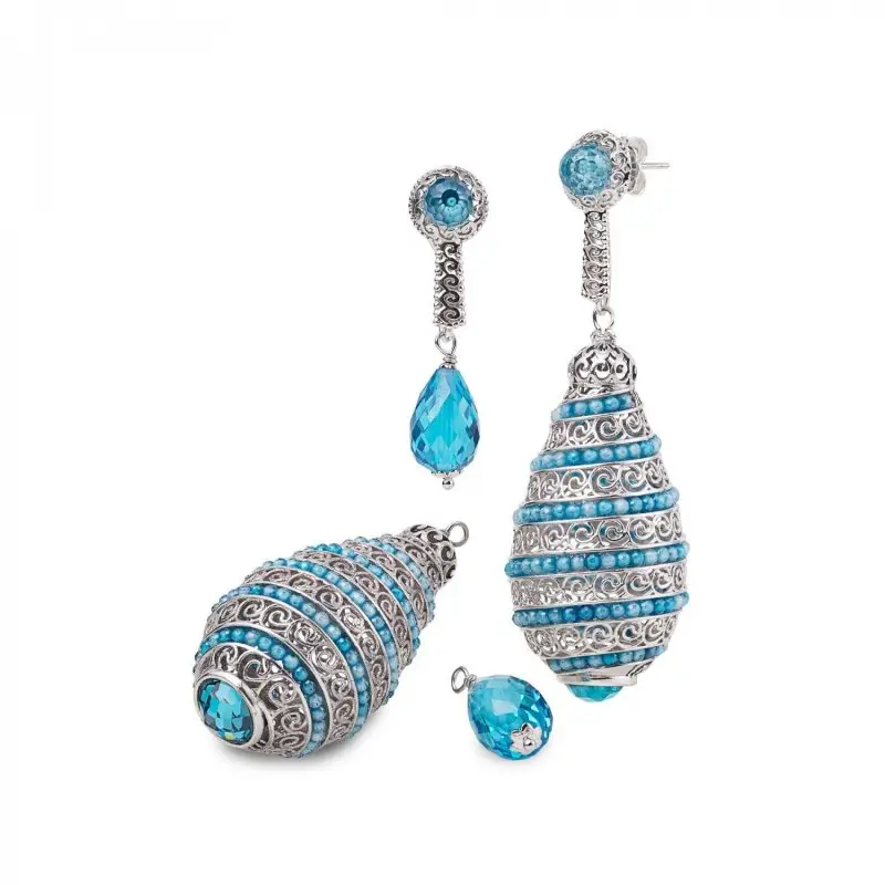 Orecchini Con Pendente Intercambiabile - Gerardo Sacco