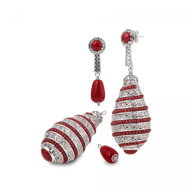 Orecchini Con Pendente Intercambiabile - Gs 28032Pc - Gerardo Sacco