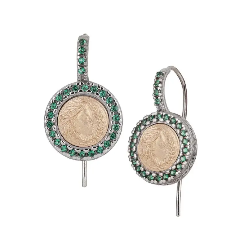 Orecchini Oro Tit 375/000 Cristalli Colorati - Gerardo Sacco