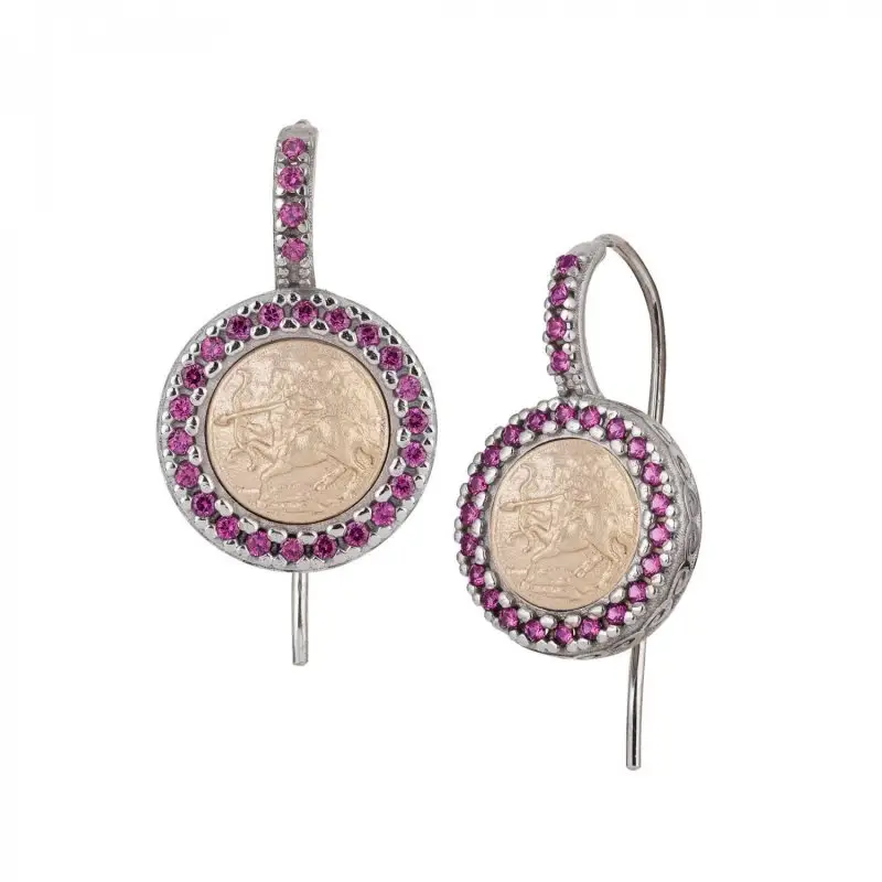 Orecchini Oro Tit 375/000 Cristalli Zodiacali - Gerardo Sacco