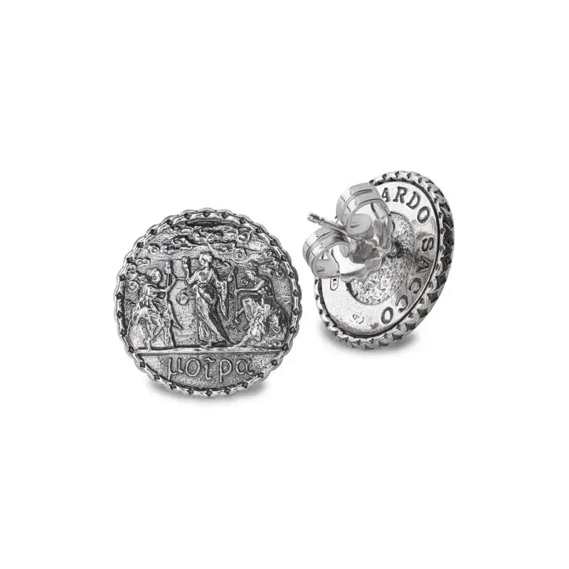 Orecchini Piccoli Moire - Argento - Gerardo Sacco