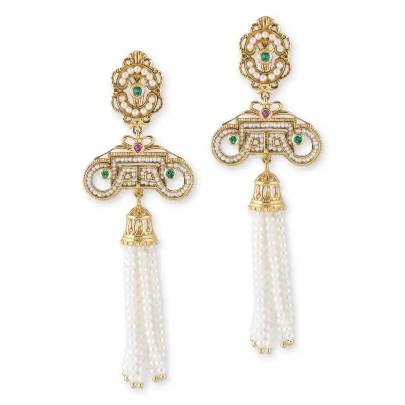 Orecchino Gerardo Sacco Da Donna In Argento E Perla