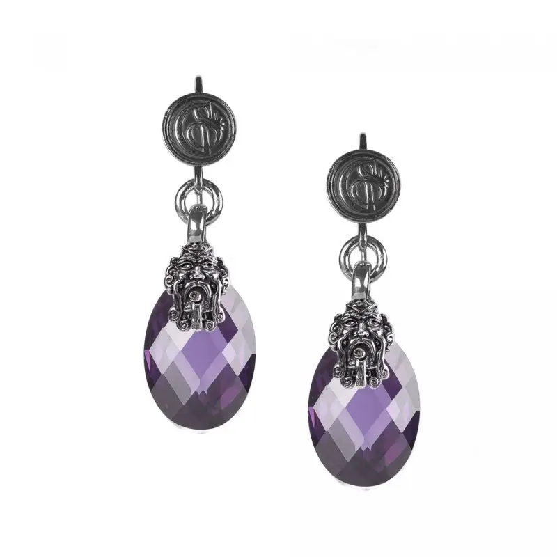 Orecchino Gerardo Sacco Da Donna In Argento E Zirconia