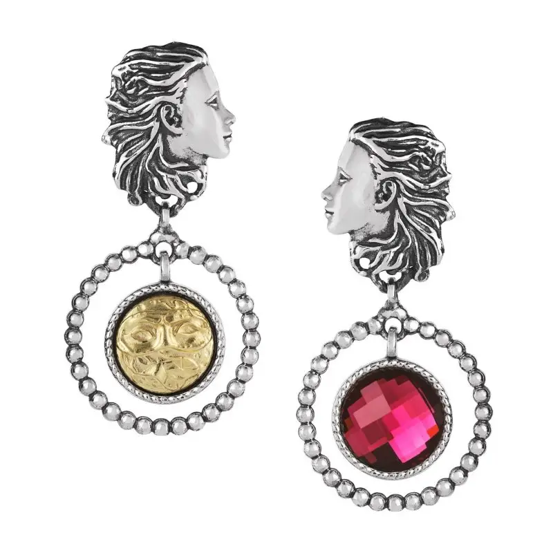 Orecchino Gerardo Sacco in Argento e Cristallo - GS 27820