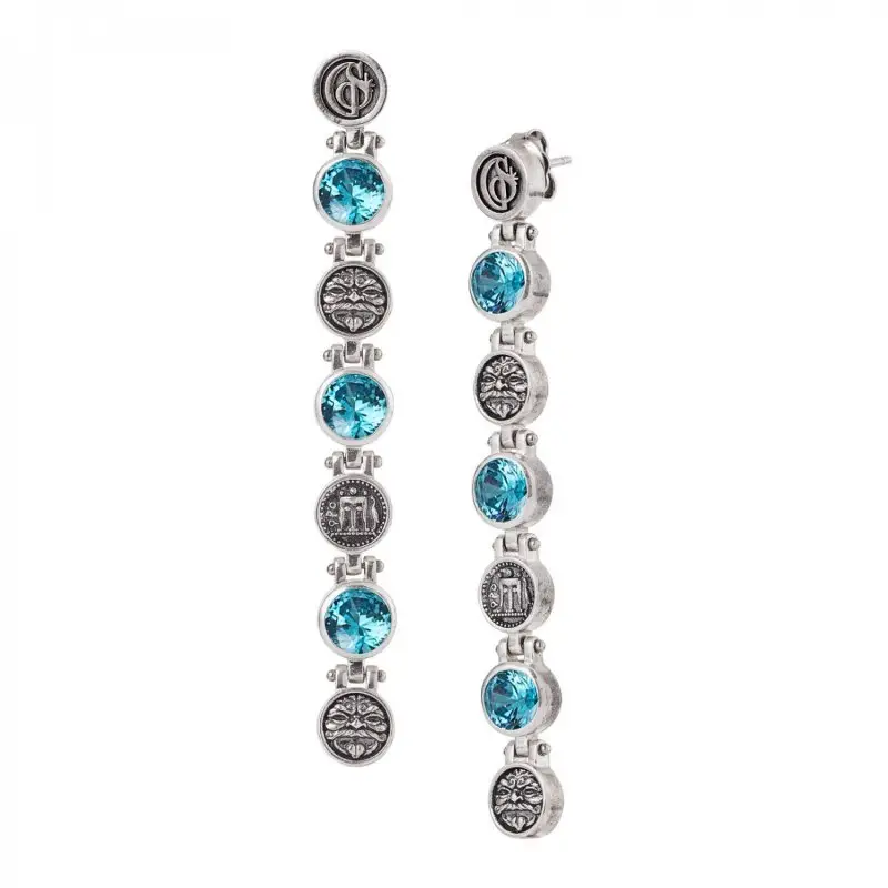 Orecchino Gerardo Sacco In Argento E Zirconia - Gs 50258Az