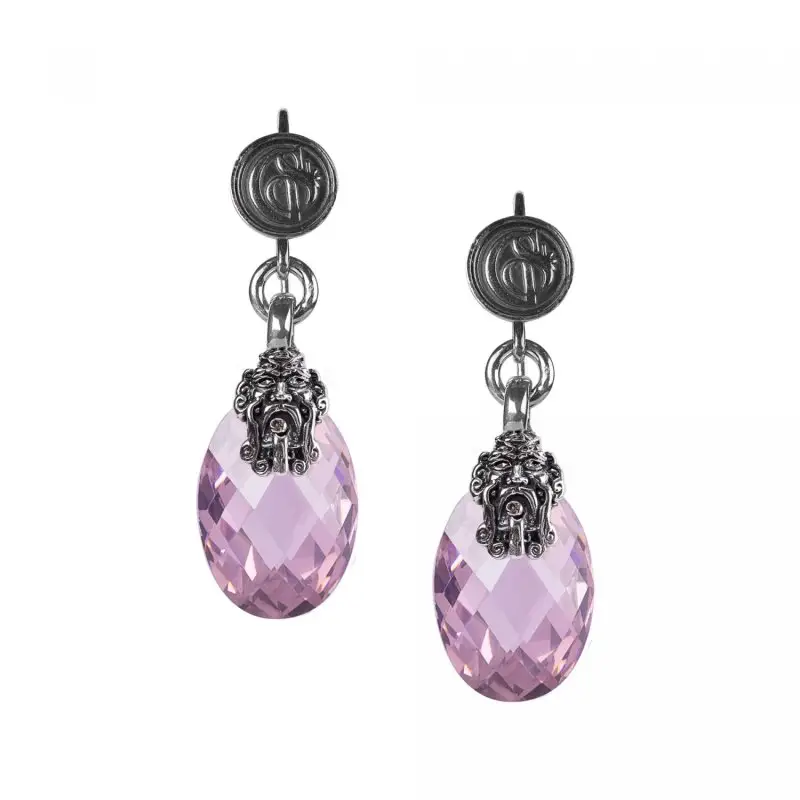 Orecchino Gerardo Sacco In Argento E Zirconia - Gs