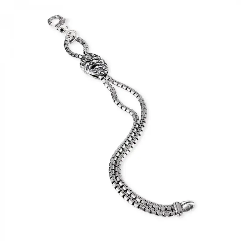 P Chiavi/Bracciale Arg 925/000 Con Maschera - Gerardo Sacco