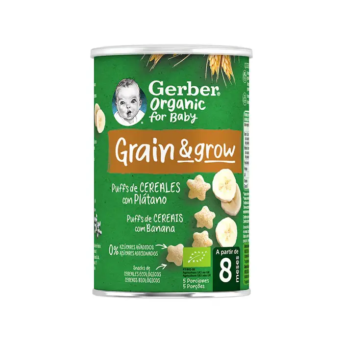 Gerber Puff Cereali Biologici e Banana
