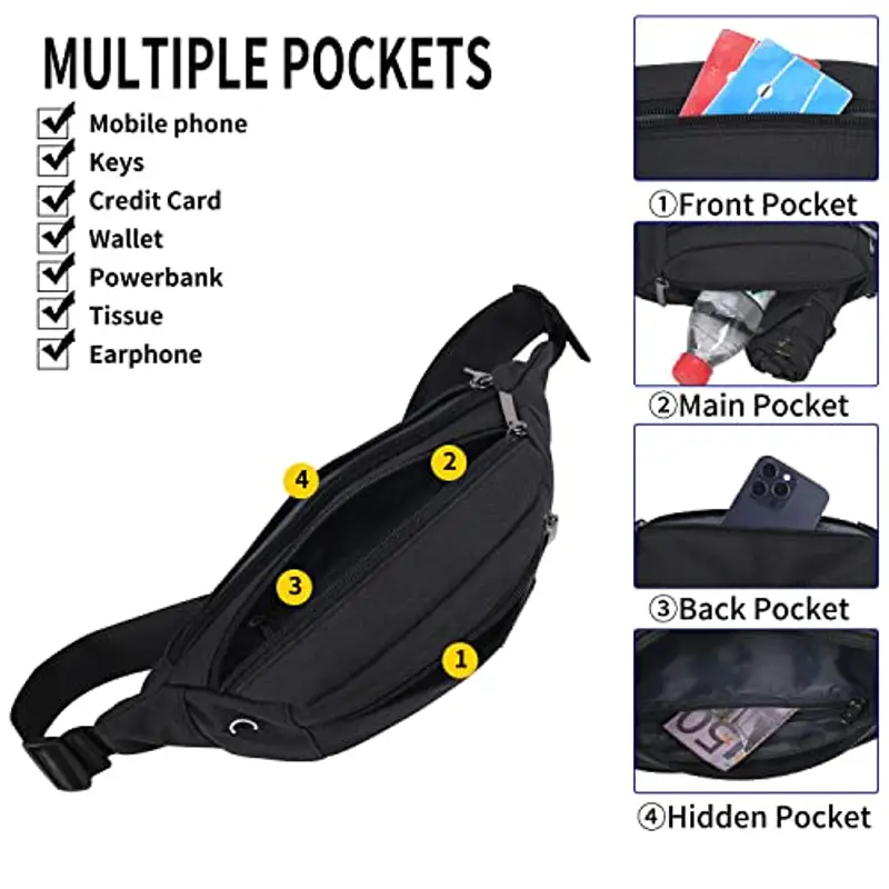 GERIINEER Marsupio Uomo Nero 1583604 miniatura 2