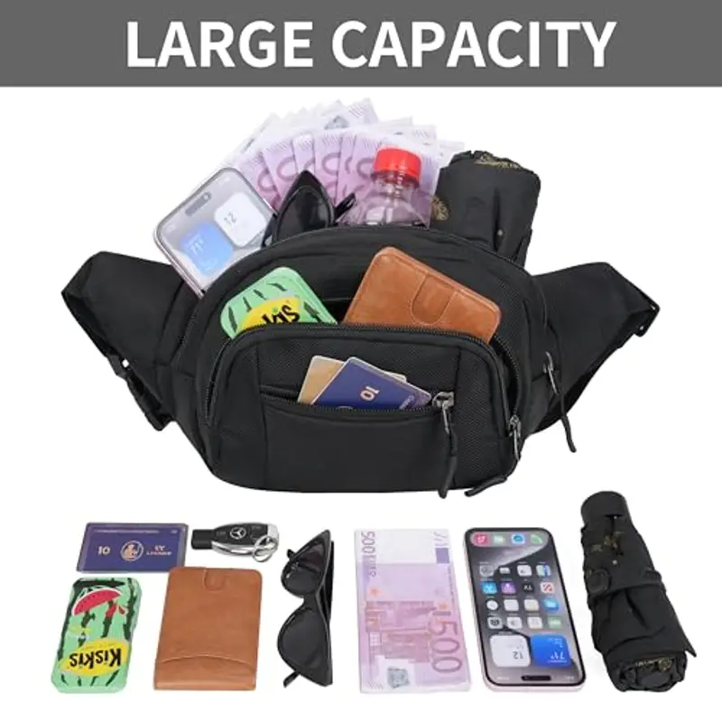 GERIINEER Marsupio Uomo Nero 2453004 miniatura 3