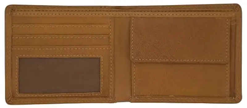 GERMANUS Portafoglio in pelle modello Max, Marrone chiaro, taglia unica, Classico miniatura 2