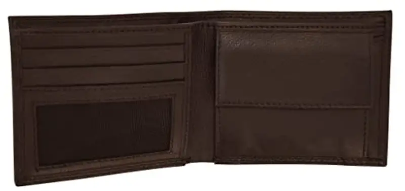 GERMANUS Portafoglio in pelle modello Max, marrone, taglia unica, Classico miniatura 2