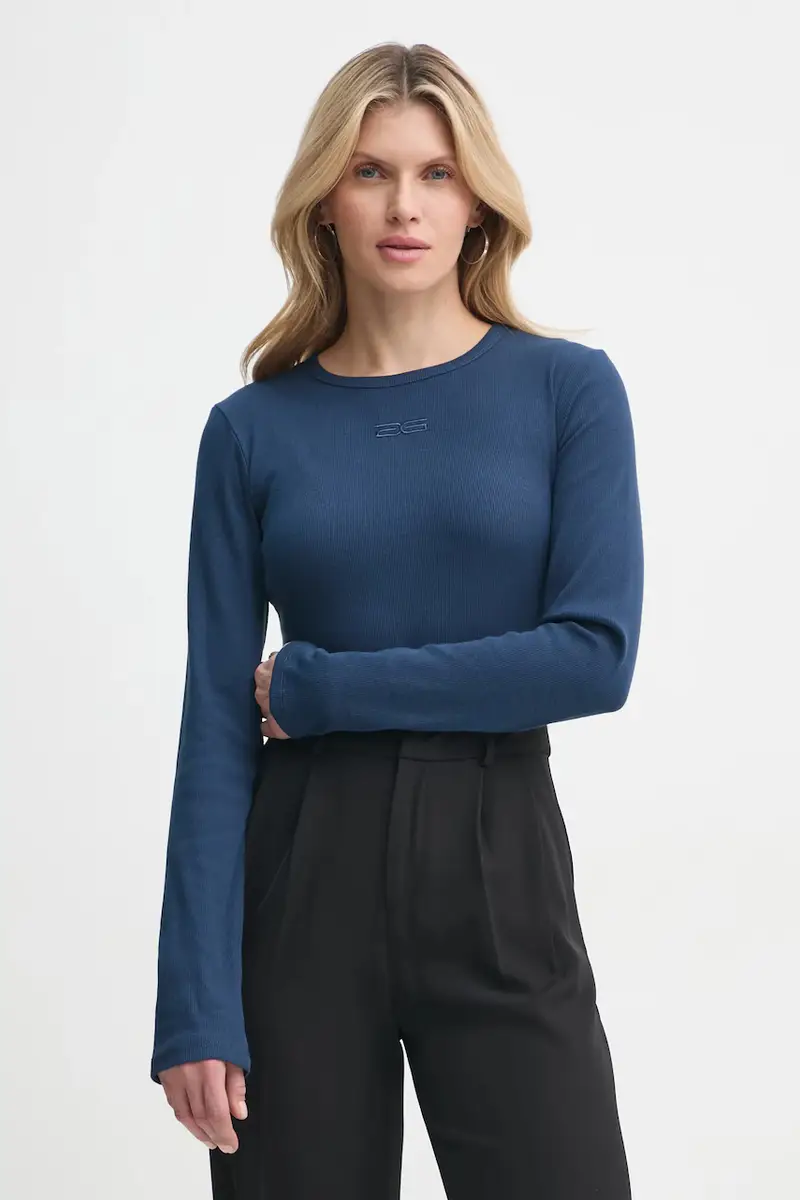 camicia a maniche lunghe donna colore blu navy 10909431