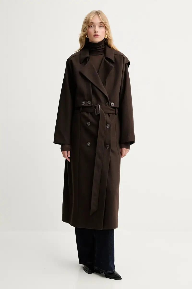 camicia a maniche lunghe donna colore marrone 10910695 miniatura 2