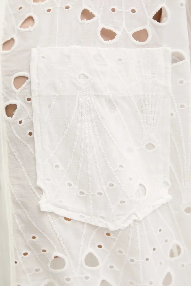 camicia in cotone donna colore bianco 10910509 miniatura 5