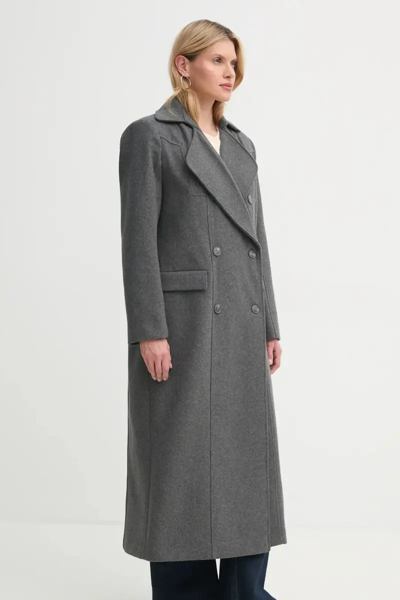 cappotto con aggiunta di lana colore grigio 10909787 miniatura 4