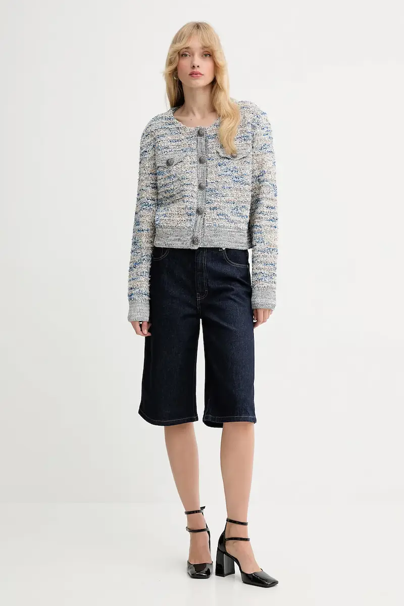 Gestuz Cardigan Donna Blu 3132946 miniatura 2