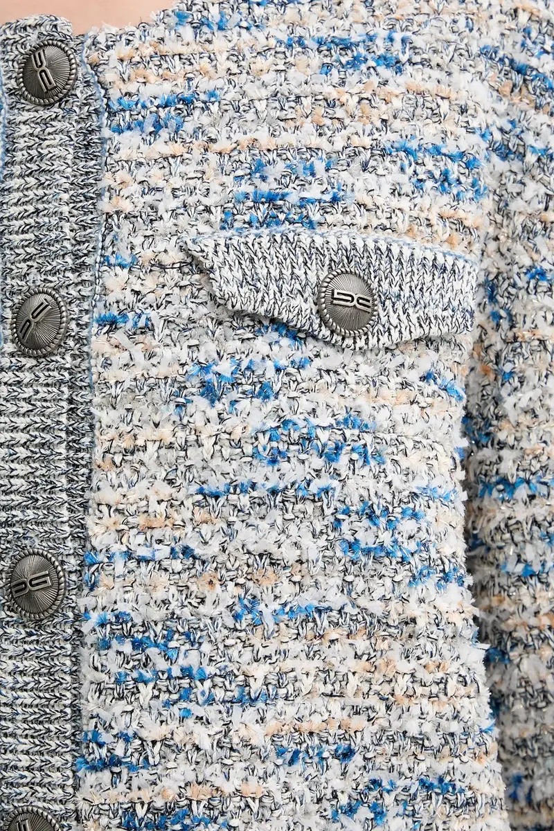 Gestuz Cardigan Donna Blu 3132946 miniatura 5