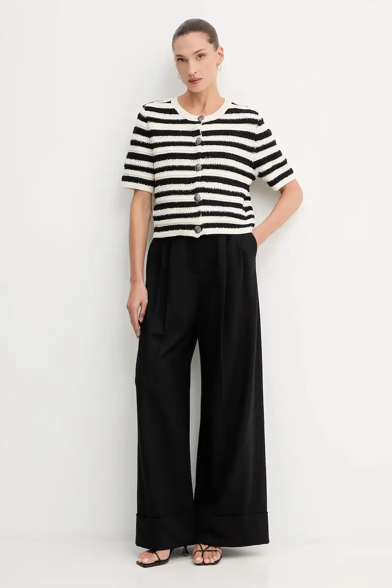 Gestuz Cardigan Donna Nero 3337750 miniatura 2