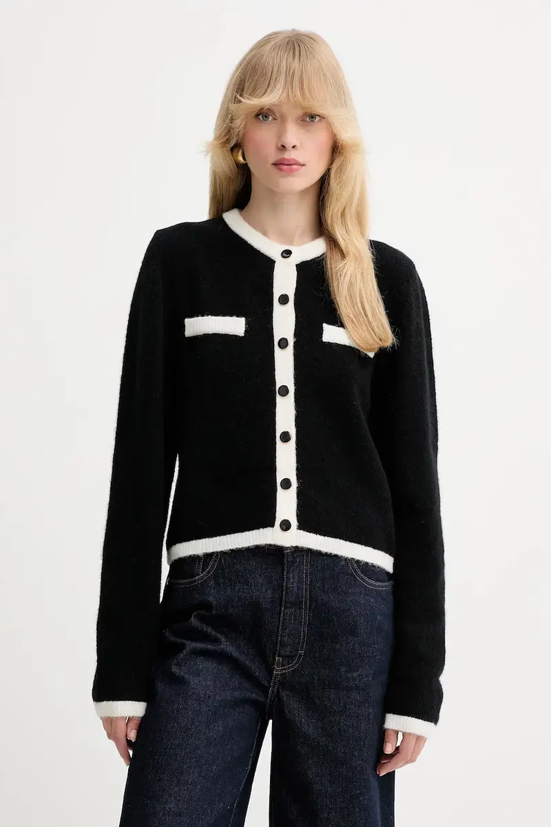 Gestuz Cardigan Donna Nero 3637397